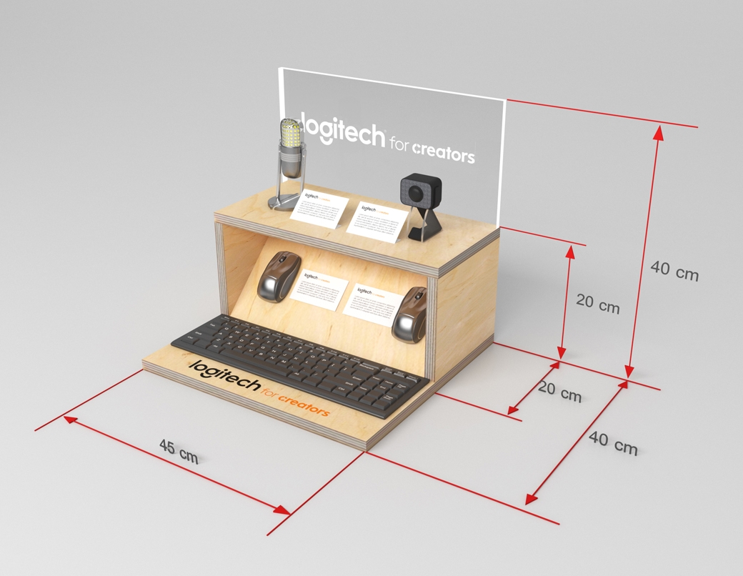 Grafika 3D | Animacje 3D | Projektowanie graficzne | Schodowy display | Produkcja display i stoisk targowych